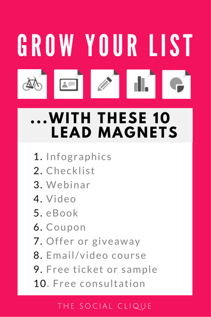 email list, lead magnets, opt-in, grow your list